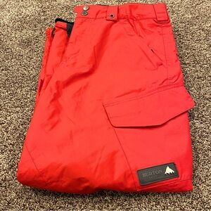 Burton | Snowboard Dryride Pants | Women’s Sz Small | Red | Optional Ventilation